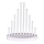 Portavelas de Navidad LED 10xLED/3xAA blanco
