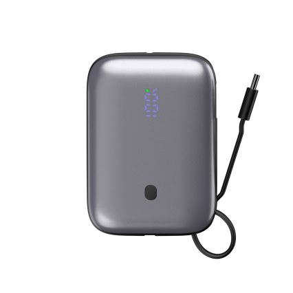 Power Bank 10000 mAh 20W Power Delivery Compact Con cable USB-C retráctil integrado 1m negro