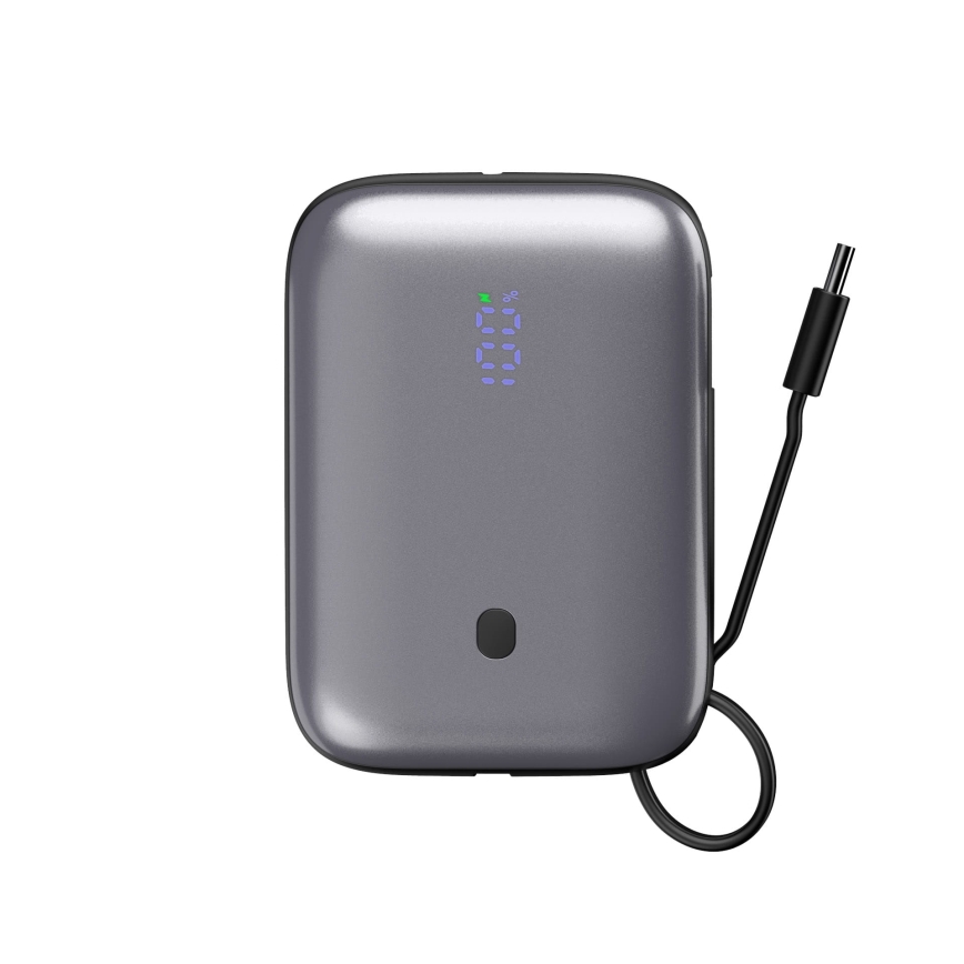 Power Bank 10000 mAh 20W Power Delivery Compact Con cable USB-C retráctil integrado 1m negro