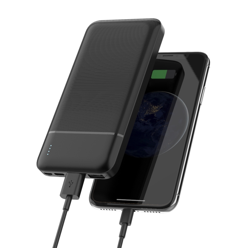 Power Bank 10000 mAh 5V negro