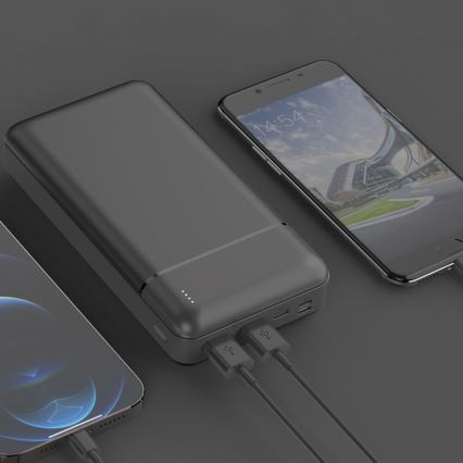 Power Bank 30000 mAh 3,7V negro
