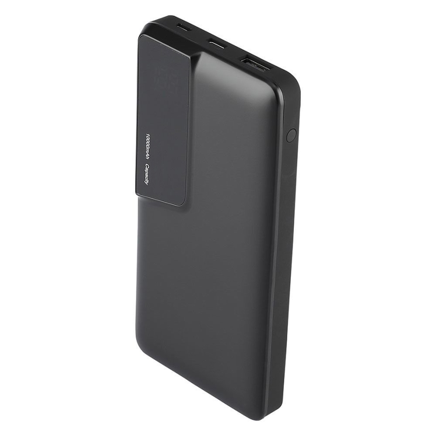 Power Bank con display 10000mAh/3,7V negro