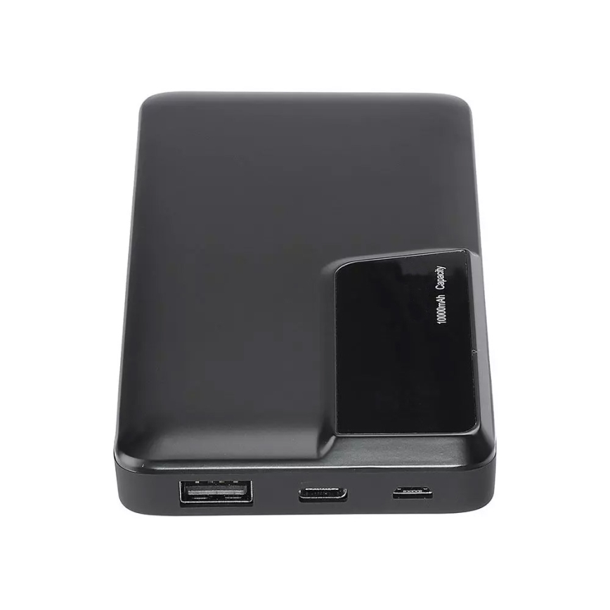 Power Bank con display 10000mAh/3,7V negro