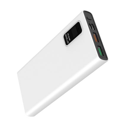 Power Bank con pantalla LED Power Delivery 10000 mAh 3.7V blanco