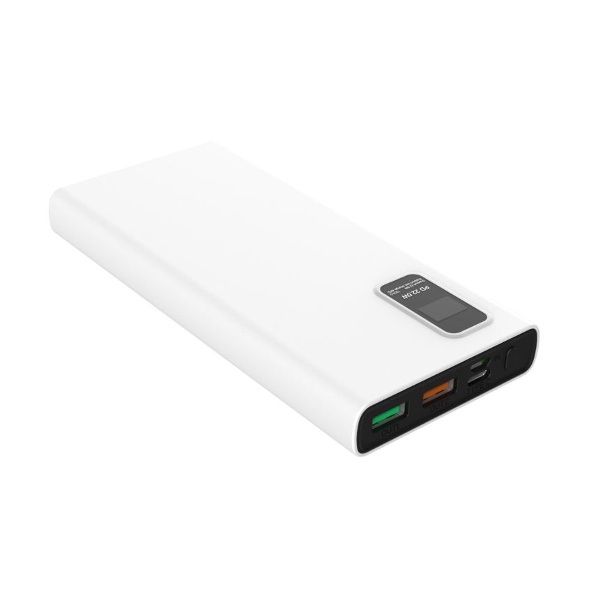 Power Bank con pantalla LED Power Delivery 10000 mAh 3.7V blanco