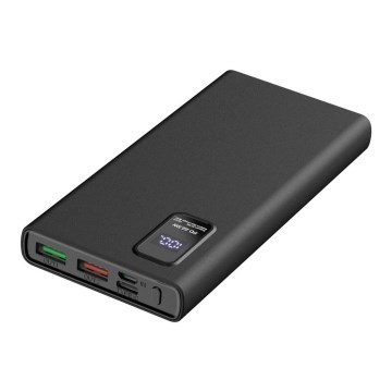 Power Bank con pantalla LED Power Delivery 10000 mAh 3.7V negro