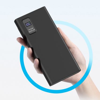 Power Bank con pantalla LED Power Delivery 10000 mAh 3.7V negro