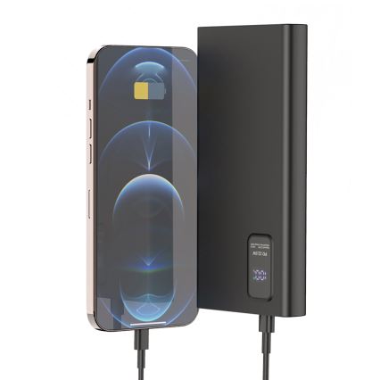 Power Bank con pantalla LED Power Delivery 10000 mAh 3.7V negro