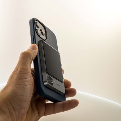 Power Bank con pantalla y cargador inalámbrico Power Delivery 10000mAh/20W/5V negro