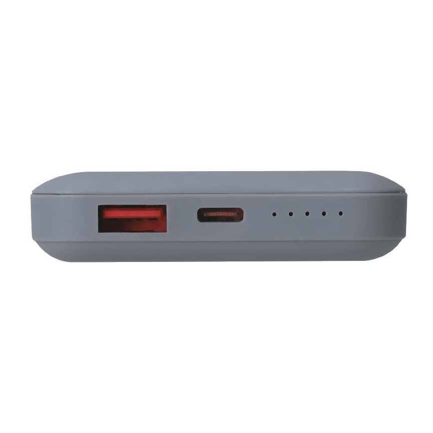 Power Bank magnético con carga inalámbrica Power Delivery 10 000mAh/20W/3,7V gris