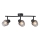 Prezent 14102 - Foco OASIS 3xE27/60W/230V negro/ahumado