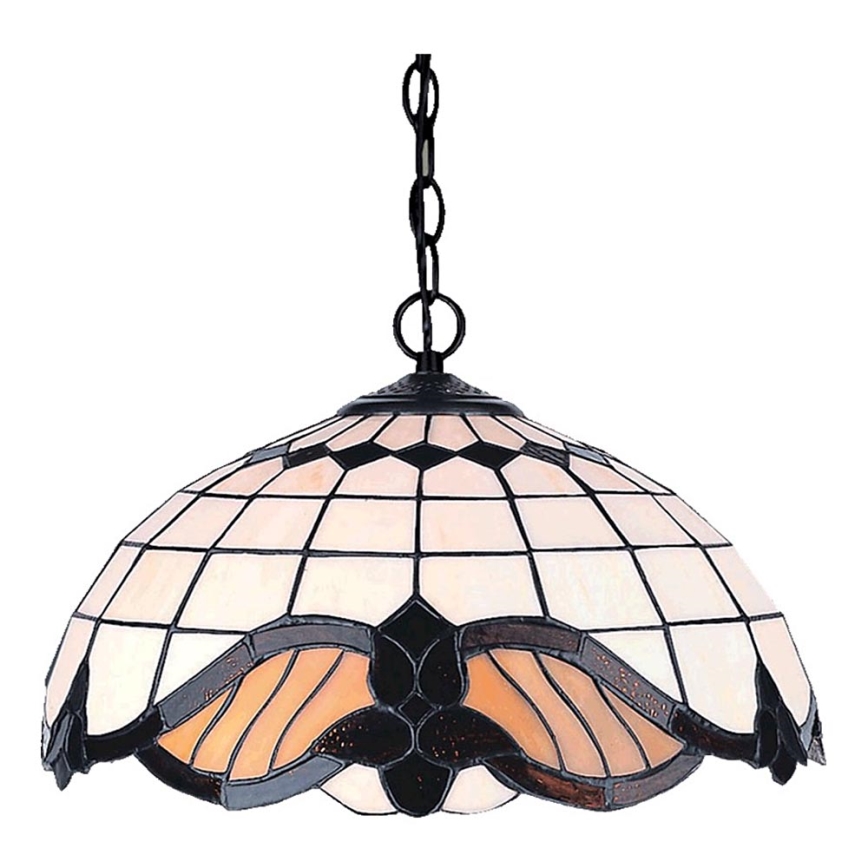Prezent 146 - Lámpara colgante con cadena TIFFANY 2xE27/60W/230V