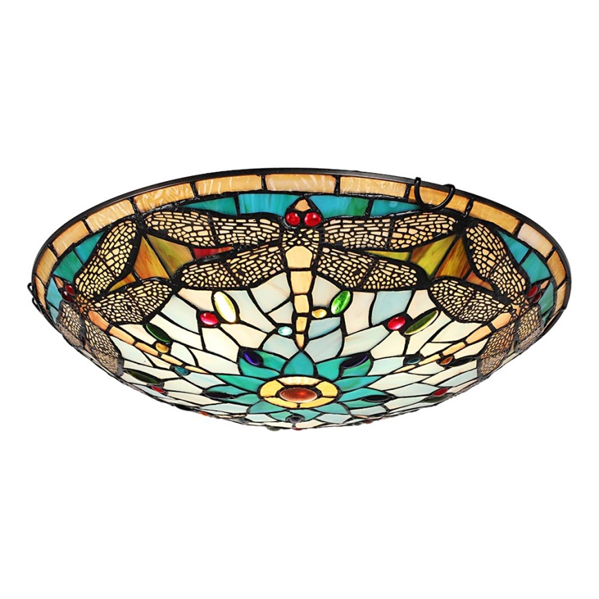 Prezent 1714 - Plafón TIFFANY 3xE27/40W/230V