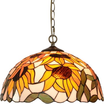 Prezent 238 - Lámpara colgante con cadena TIFFANY 2xE27/60W/230V