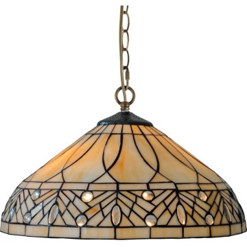 Prezent 241 - Lámpara colgante estilo TIFFANY con cadena 2xE27/60W/230V