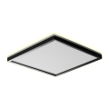 Prezent 27313 -Plafón LED de baño CORDIA SQ LED/18W/230V 3000/6000K IP54 negro