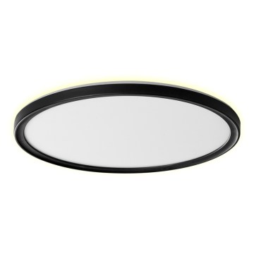 Prezent 27317 - Luminaria de techo LED para baño CORDIA LED/30W/230V 3000/6000K IP54 Ø 50 cm negra