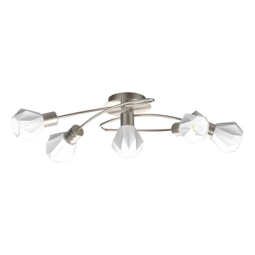 Prezent 27512 - Lámpara de techo METIS 5xE14/40W/230V cromo mate