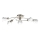 Prezent 27512 - Lámpara de techo METIS 5xE14/40W/230V cromo mate