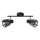 Prezent 27517 - Foco PONTEO 2xE27/40W/230V negro