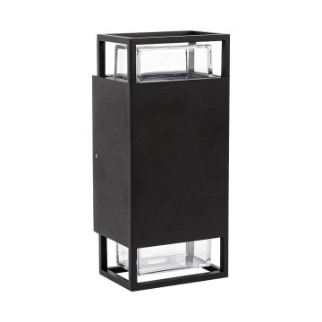 Prezent 28211A - Aplique de exterior EVENTO 2xGU10/35W/230V IP54 negro