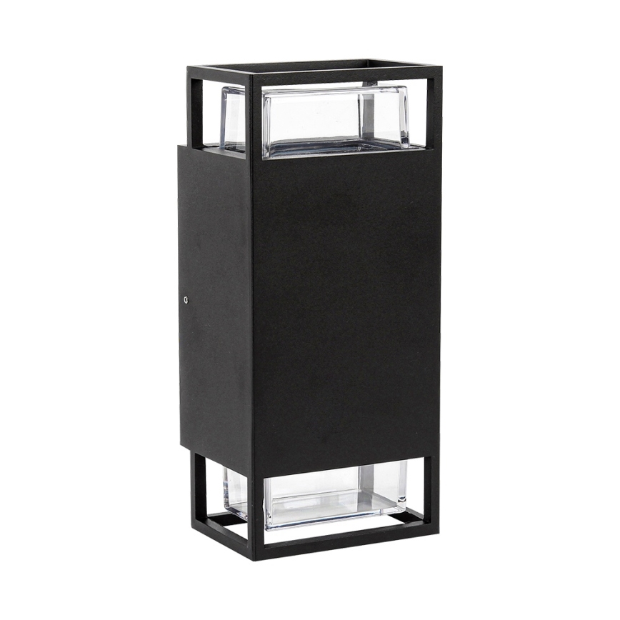 Prezent 28211A - Aplique de exterior EVENTO 2xGU10/35W/230V IP54 negro