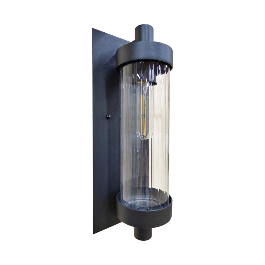 Prezent 28213A - Aplique de exterior VERTICA 1xE27/35W/230V IP54 negro