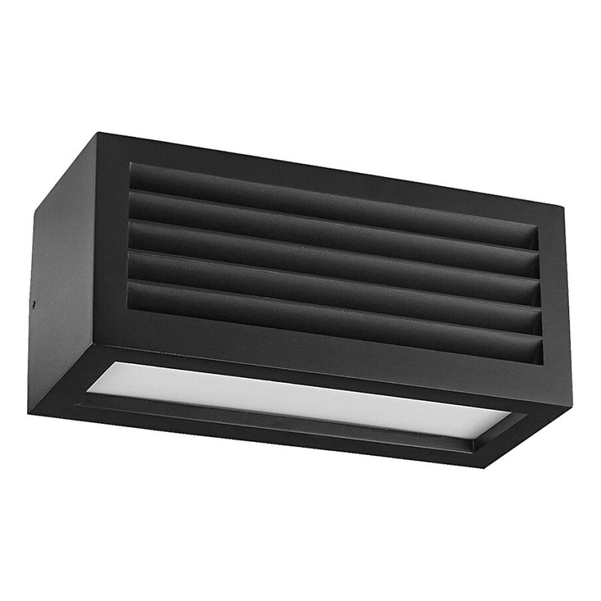 Prezent 31316 - Aplique de exterior SUEZ 1xE27/18W/230V IP44 negro