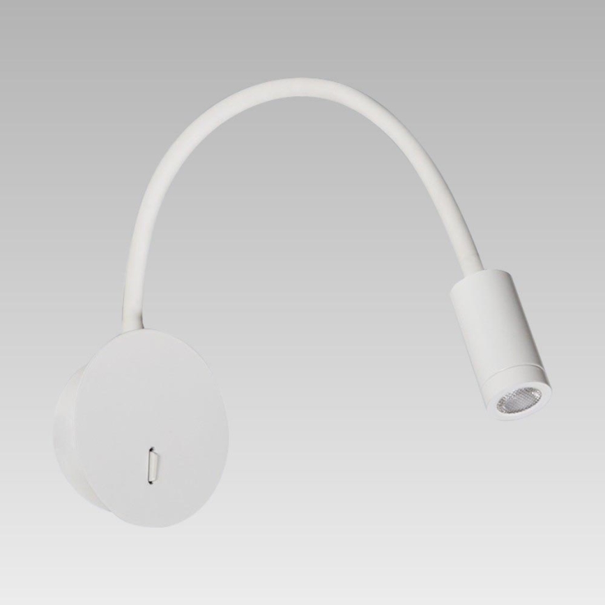 Prezent 32317 - Lámpara flexible LED NOIR 1xLED/3W/230V