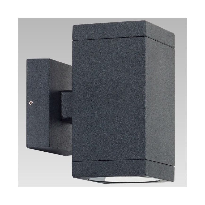Prezent 39034 - Aplique de exterior RETO SQ 2xGU10/35W/230V IP54