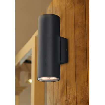 Prezent 39037 - Aplique de exterior RETO XL 2xE27/60W/230V IP54