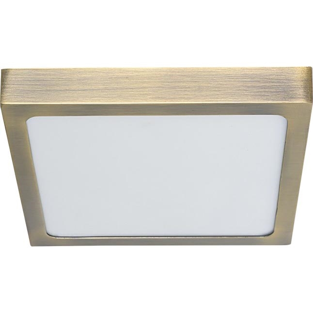 Prezent 49062 - Plafón LED LENYS LED/9W/230V 4000K 12x12 cm latón