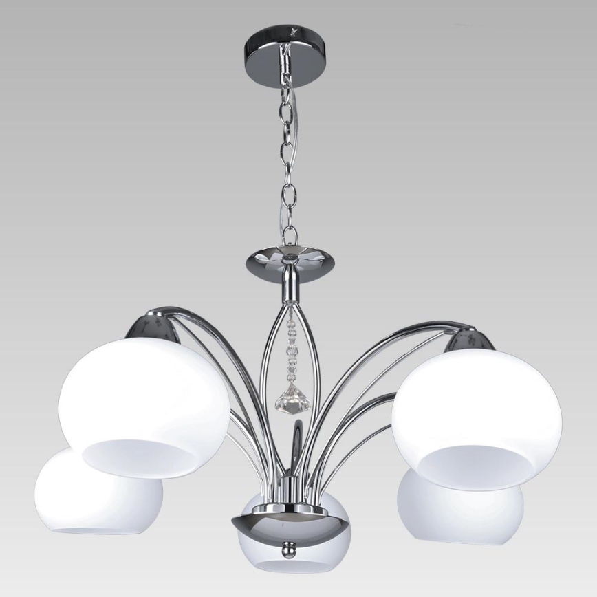 Prezent 61458 - Lámpara colgante con cadena ARAGONA 5xE27/60W/230V