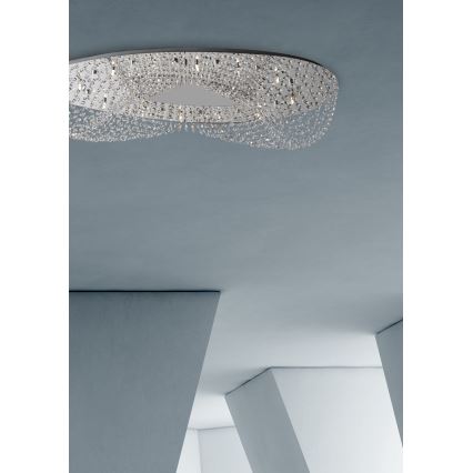 Prezent 69046 - ELIPTHON Plafón 8xG9/33W/230V
