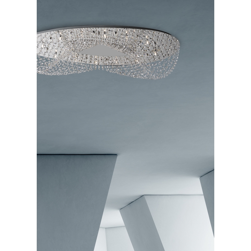 Prezent 69046 - ELIPTHON Plafón 8xG9/33W/230V