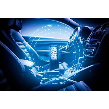 Prezent 70422 - Lámpara germicida desinfectante portátil UVC/2,5W/5V USB