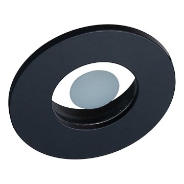 Prezent 71115 - Luminaria empotrable para falso techo de baño FAY 1xGU10/50W/230V Ø 8,5 cm IP44 negra