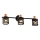 Prezent 75469 - Foco de pared ANTARES 3xE14/40W/230V negro/cobre