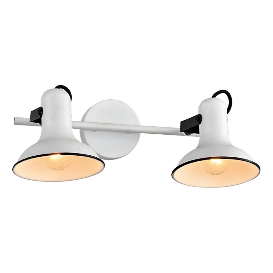 Prezent 75474 - Foco de pared ANDORA 2xE14/40W/230V blanco