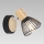 Prezent 75555 - Aplique PONY 1xE14/25W/230V ceniza