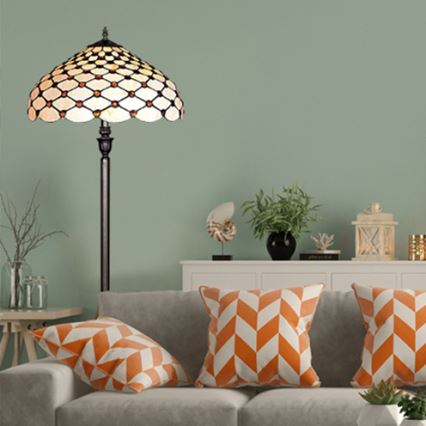 Prezent 76 - Lámpara de pie TIFFANY 2xE27/60W