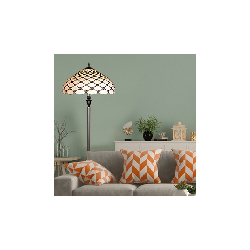 Prezent 76 - Lámpara de pie TIFFANY 2xE27/60W