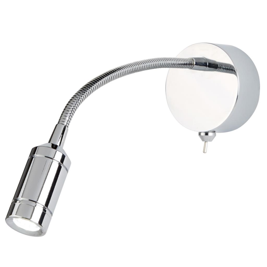 Proyector - Lámpara LED flexible pequeña ADJU LED/1W/230V cromo brillante
