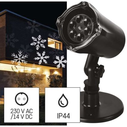 Proyector de Navidad LED para exteriores 3,6W/230V IP44 blanco frío