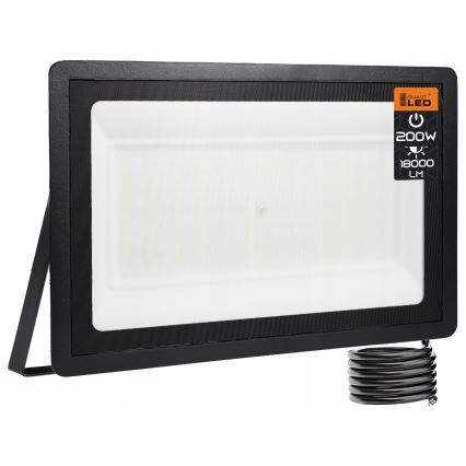 Proyector exterior LED/200W/230V 4500K IP65 negro