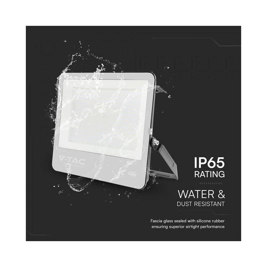 Proyector LED/300W/230V 4000K IP65 negro