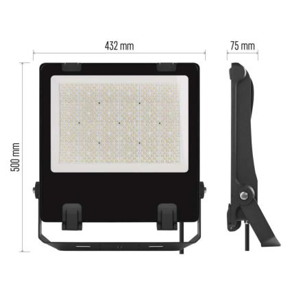 Proyector LED AVENO LED/300W/230V 4000K 48000 lm IP66 negro