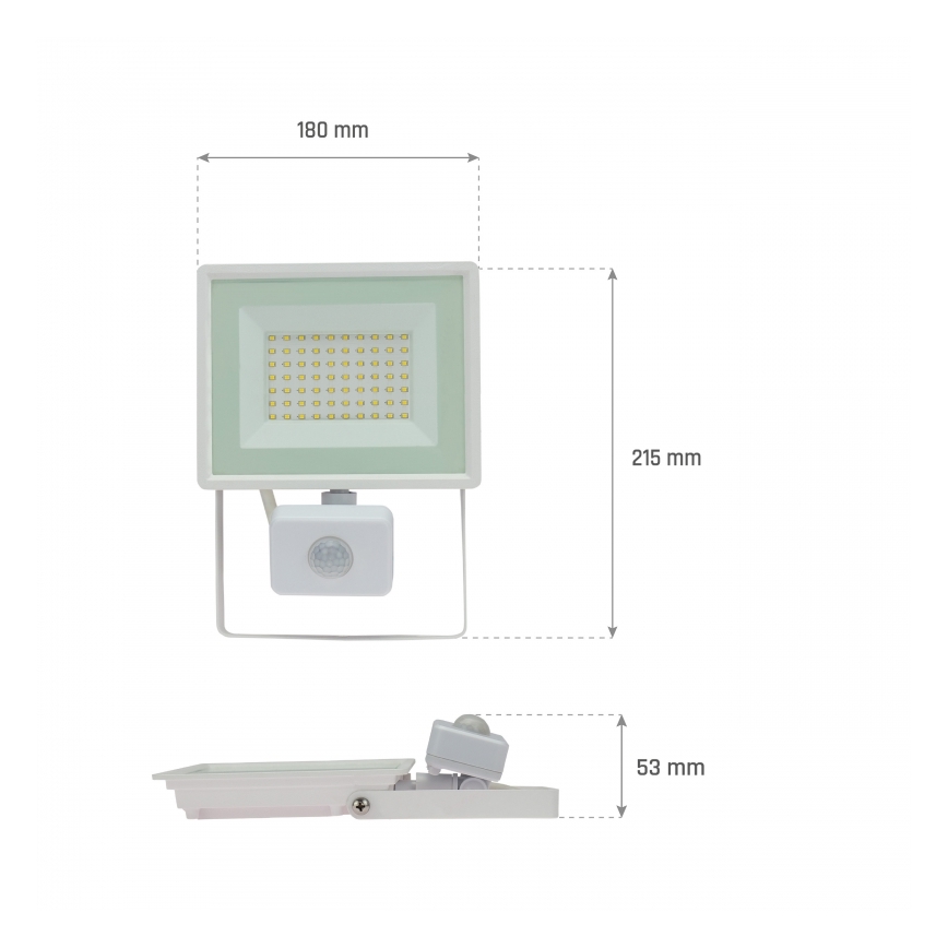 Proyector LED con sensor de movimiento NOCTIS LUX 3 LED/50W/230V 4000K IP44 blanco