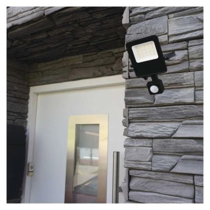Proyector LED con sensor VISIO LED/10W/230V 4000K IP65