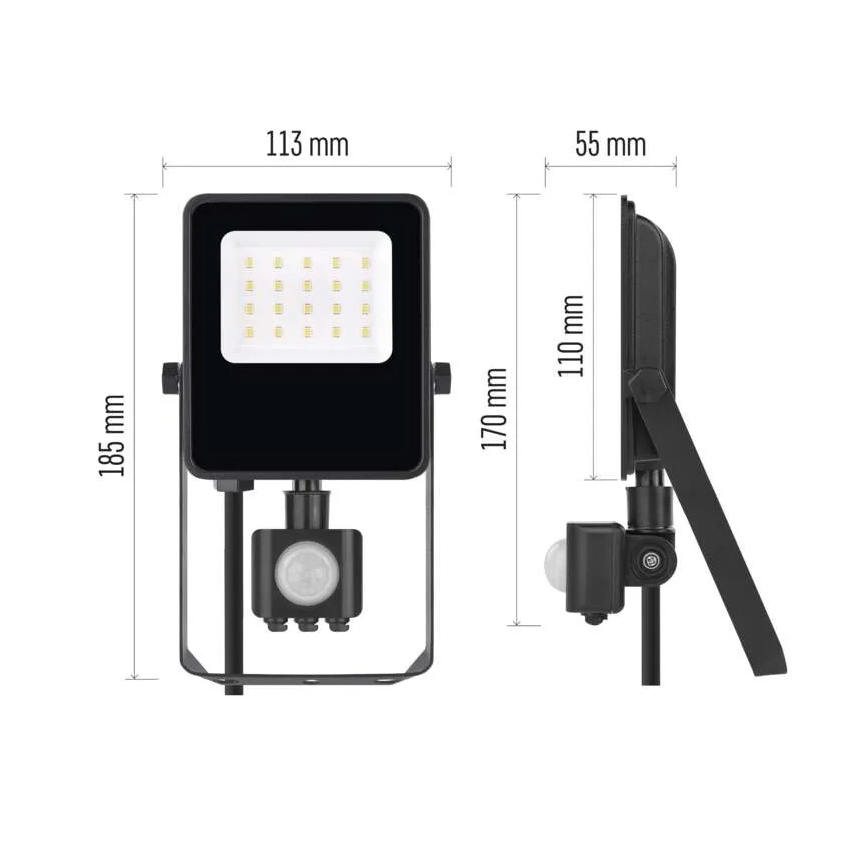 Proyector LED con sensor VISIO LED/10W/230V 4000K IP65